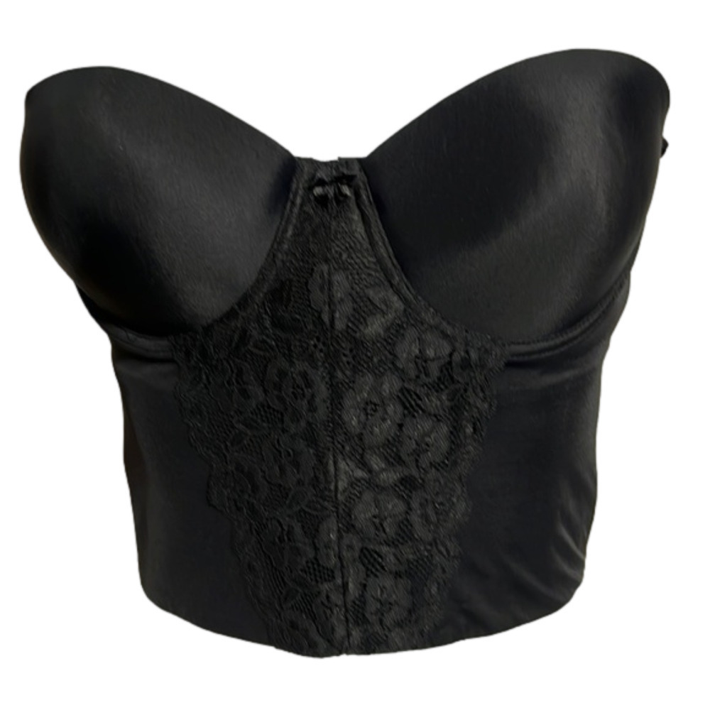 SECRET Treasure Corse, black, 2 bones in side, 38D